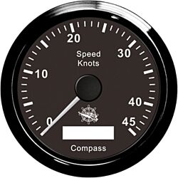 Speedometer w/GPS compass black/black