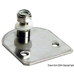 Flat Fastening Plate w/8-mm Threaded Pin