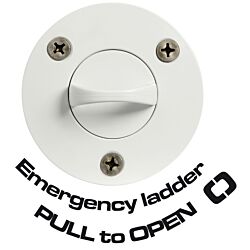 3-step emergency ladder w/ front screws