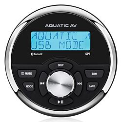 GP1 Gauge size marine bluetooth stereo