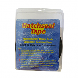3m X 19mm X 6mm - Black Hatchseal Tape - Neoprene Adhesive Strip