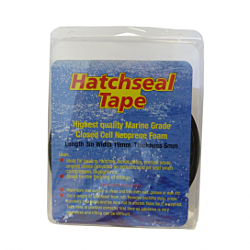3m X 19mm X 3mm - Black Hatchseal Tape - Neoprene Adhesive Strip