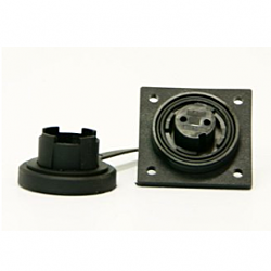 3 Pin Low-Flange Socket & Cap