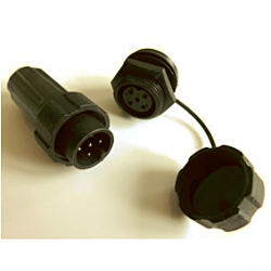5Pin Plug/socket pair (inc. protective cap for socket)