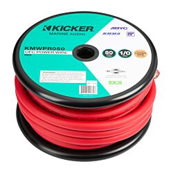 Marine 0AWG Red Power Cable - 50ft