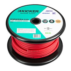 Marine 4AWG Red Power Cable - 100ft