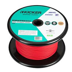 Marine 8AWG Red Power Cable - 200ft