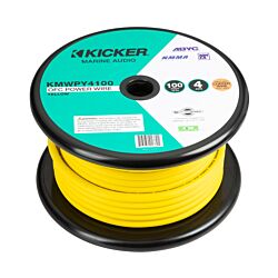 Marine 4AWG Yellow Power Cable - 100ft