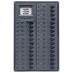 Millennium Series DC Circuit Breaker Panel with Digital Meters, 28SP DC12V