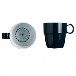Columbus Mug 6 Pieces  - 8.3 / H 9 Cm.   