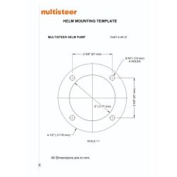 Mutlisteer Mounting Template for HP-27