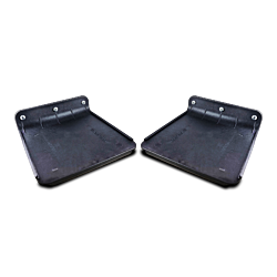 Black 8" x 8" Plates / Dynamic Hinge, Polypropylene