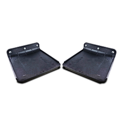 Black 8" x 8" Plates / Dynamic Hinge, Polypropylene