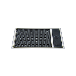240V RECTANGULAR FLANGE ELECTRIC GRILL NO LID - COATED DRIP TRAY