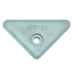 Zinc Engine Anode VOLVO Penta Side Mounted triangle for 290, 290DP, SX, DP-X.