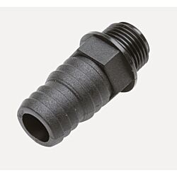 Straight threaded fitting of 3/8” Ø 17 mm / Ø 19mm