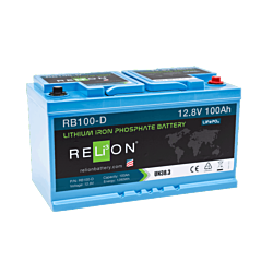 RELiON 12.8V 100Ah DIN 4SC LiFePO4 Battery
