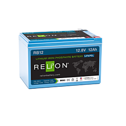 RELiON 12.8V 12Ah F2 Terminal LiFePO4 Battery