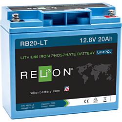 RELiON 12.8V 20Ah LT LiFePO4 Battery