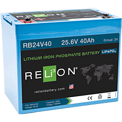 RELiON 25.6V 40Ah LiFePO4 Battery