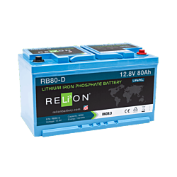 RELiON 12.8V 80Ah DIN 4SC LiFePO4 Battery