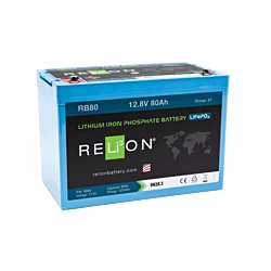 RELiON 12.8V 80Ah 4SC LiFePO4 Battery