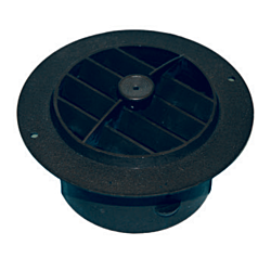100 mm (4") Round Damper Vent , Off, black