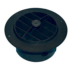 100 mm (4") Round Damper Vent , Off, black