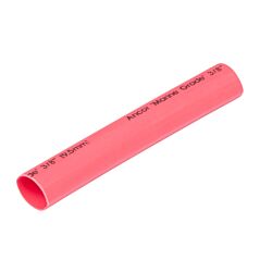 Heat Shrink Tubing, 48" (122 cm) Long, 1pc-3/8" (9.5 mm)-Red