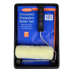 Simulated Sheepskin Roller Set 7"