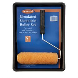 9in Simulated Sheepskin Roller Set