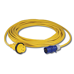 Cordset, 16A 230V, 20M, With European Plug, Yellow