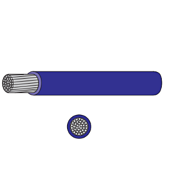 10mm Single core tinned thin wall cable - Black / Red