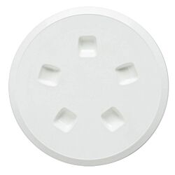 Round Deckplate-Medium-White