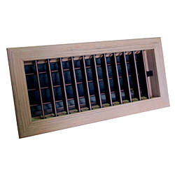 Teak Supply Damper Vent  250x100 (10x4")