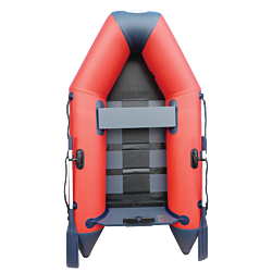 2.50m Red WavEco Ultra inflatable boat with a solid transom & Slatted Floor
