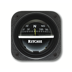 Ritchie Explorer™ V-537, 2¾” Dial Bulkhead Mount - Black Card