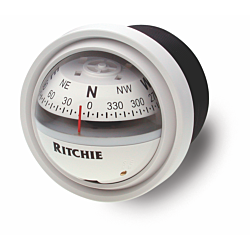 Ritchie Explorer™ V-57.2, 2¾” Dial Dash Mount - White