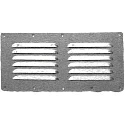 SS louvered vent 228x127mm SS 316