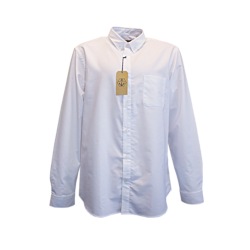 Maindeck Oxford Cotton Shirt-White-Gents-XXL