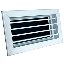 White Aluminum Supply Air Grille 100x100 (4x4")