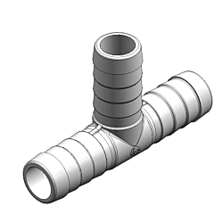 T Piece - 3 x 3/4" Barb Bulk OEM 