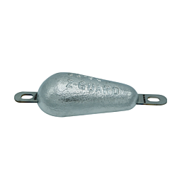 Zinc Pear shaped Hull Anode 2.1 Kgs Nominal Net Weight