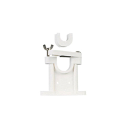 White Moulded Plastic Stand Off Upper Bracket 