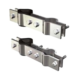 Galvanised Steel Mast Mount Clamp Set