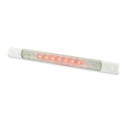 Warm White & Red Surface Mount Strip Lamp 12V with Switch