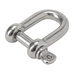 Round Body D Shackle With 5mm Forged Pin