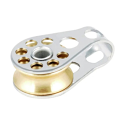 16mm Single Plain Bearing Block With Brass Sheave
