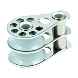16mm Double Plain Bearing Block With Acetal Sheave