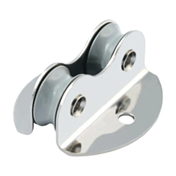 16mm Double Through Deck Plain Bearing Block With Acetal Sheave